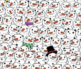 Trova il panda mimetizzato tra i pupazzi di neve: il gioco di fine anno che fa impazzire il web